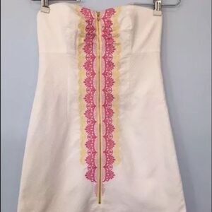 White Strapless Lilly dress